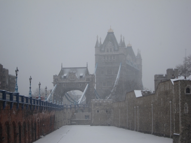 London Tower Snow